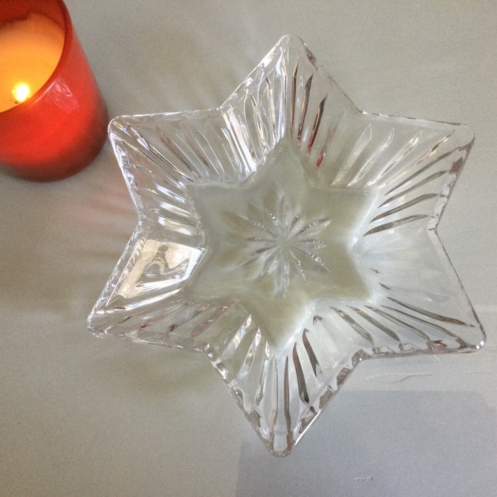 Vintage Glass Star Dish